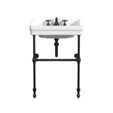 Cheviot Products Essex 24" Console Bathroom Sink with Overflow & Metal Base