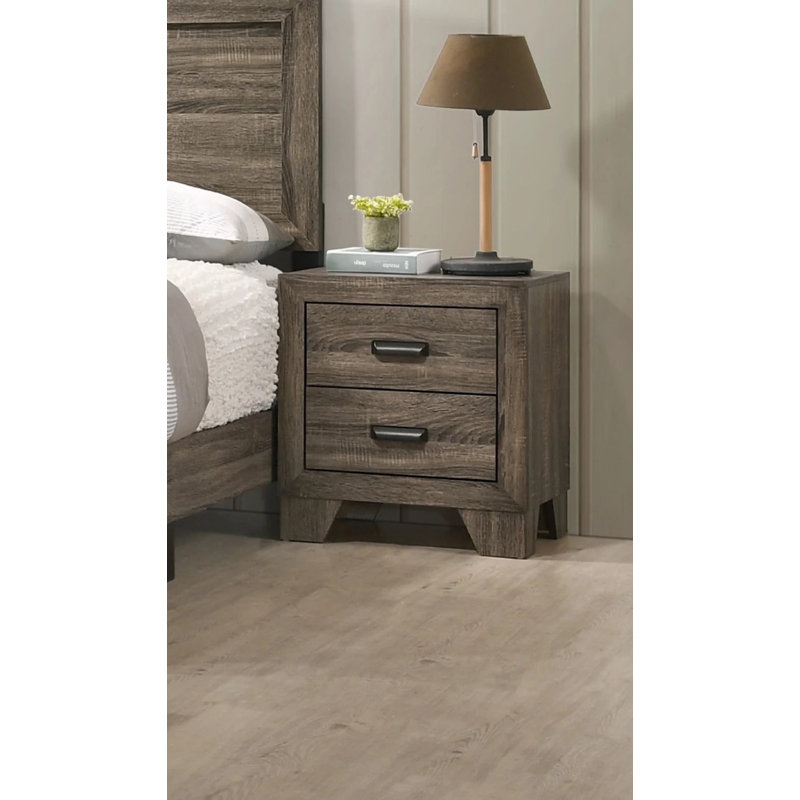 Table de chevet transitionnelle 1 pièce 2 pièces avec quincaillerie en métal