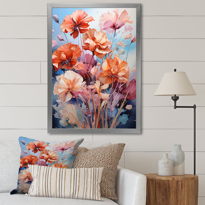 Carnations Representation Multicolored Acrylic III " Carnations Representation Multicolored Acrylic III "