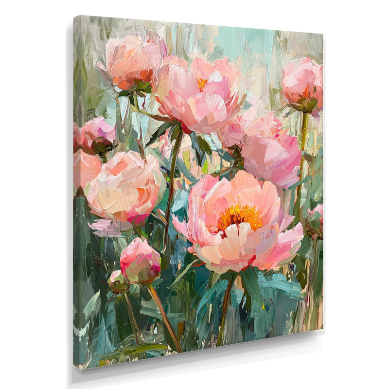 Hardison - salon d'art mural floral, H 20 po x l 12 po, Toile tendue, Ne s'applique pas