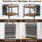 Printer Stand With File Holder Organizer, Printer Cart With Adjustable Height Shelf And Wheels-115698666-115698668