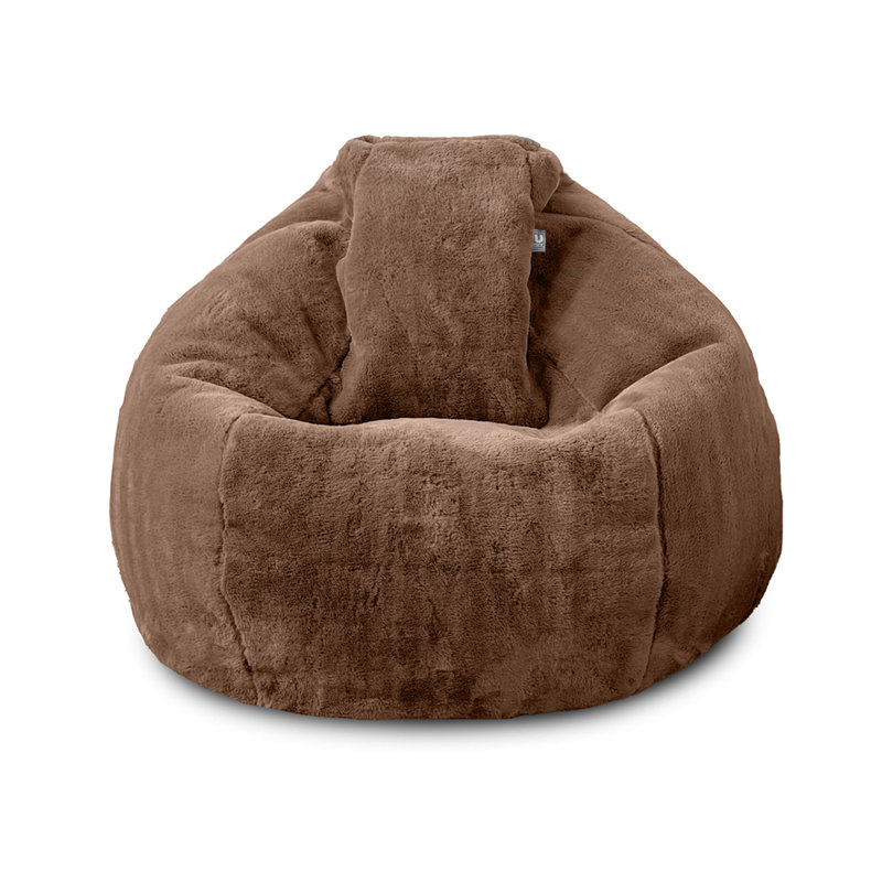 rucomfy Beanbags Hygge Faux Fur Bean Bag Chair for Adults - Extra Large Luxurious Fluffy Seating for Home Lounge and Bedroom - Arrives with Filling - 80 x 110cm