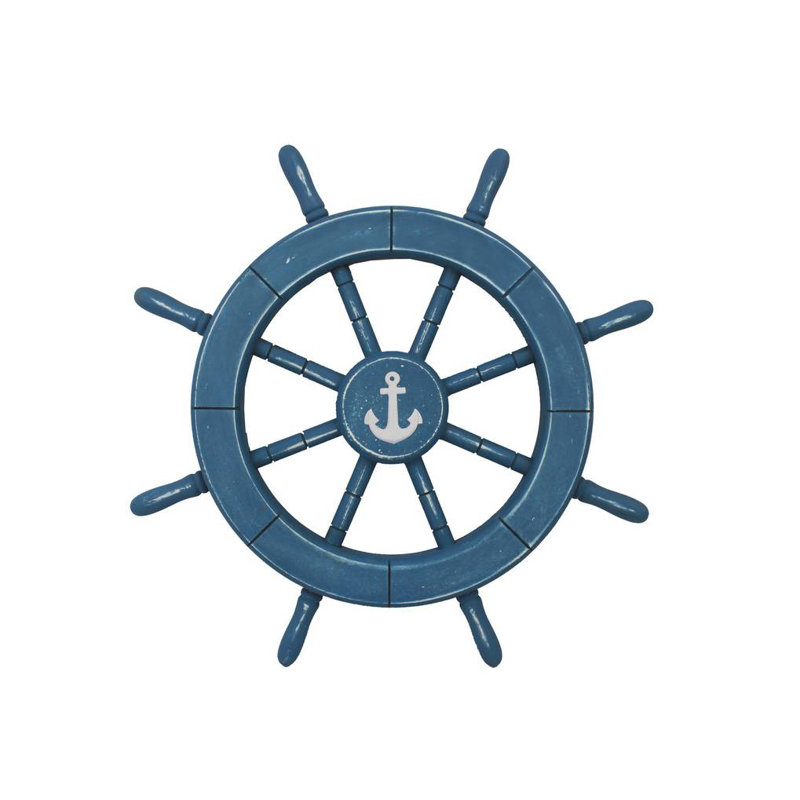Coastal Nautical Wall Decor, Rustic Light Blue