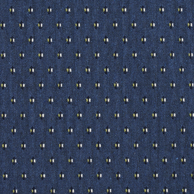 Tissu Ditsy Dot, Bleu foncé