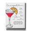  «Cosmopolitan Recipe» par Susan Ball, art mural sur toile, 26 po x 34 po-1730700978