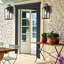 Applique murale d'extérieur 1 lumière noir mat avec verre transparent-561537643