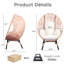 Elegant Arc Back Hanging Egg Chair