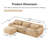 L-Shaped Soft And Fluffy Plush Fabric