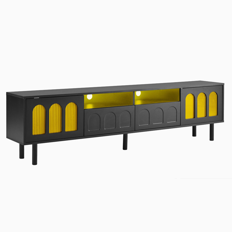 70.8'' Media Center, Black