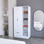 Armoire 2 portes avec compartiment ouvert Cimarron-1608722630