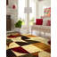 Tapis géométrique rouge / beige / gris Cafe-1216874858