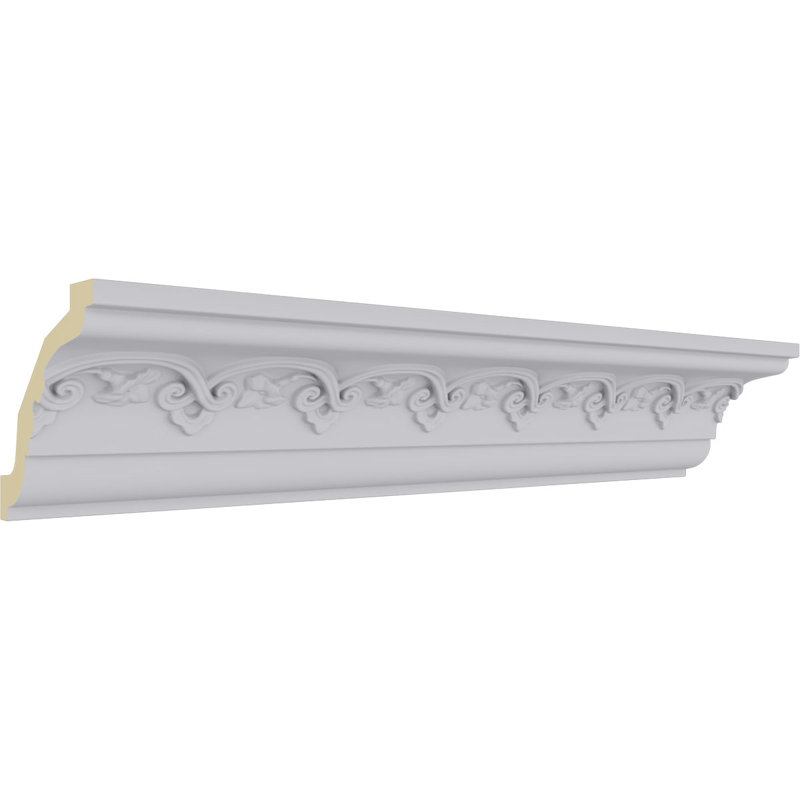 Lisbon White Polyurethane Decorative Crown Moulding