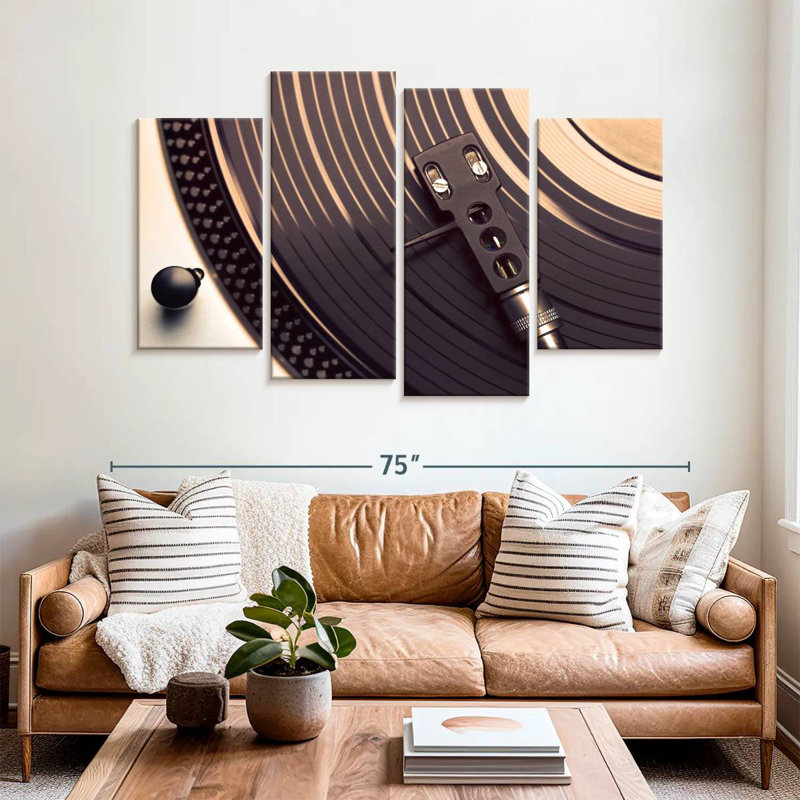 Abarca Vinyl On Turntable, 42" H x 68" W