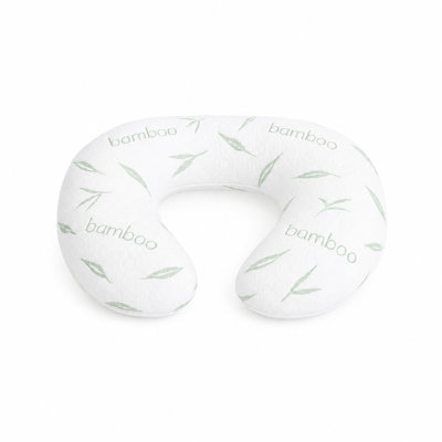 Premium Memory Foam Nursing Pillow with Gentle Bamboo Cover, Machine Washable