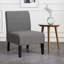 Upholstered Linen Slipper Chair-1106067060