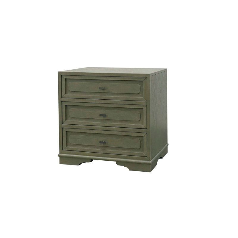 3 Drawer Nightstand - Pistachio, Green