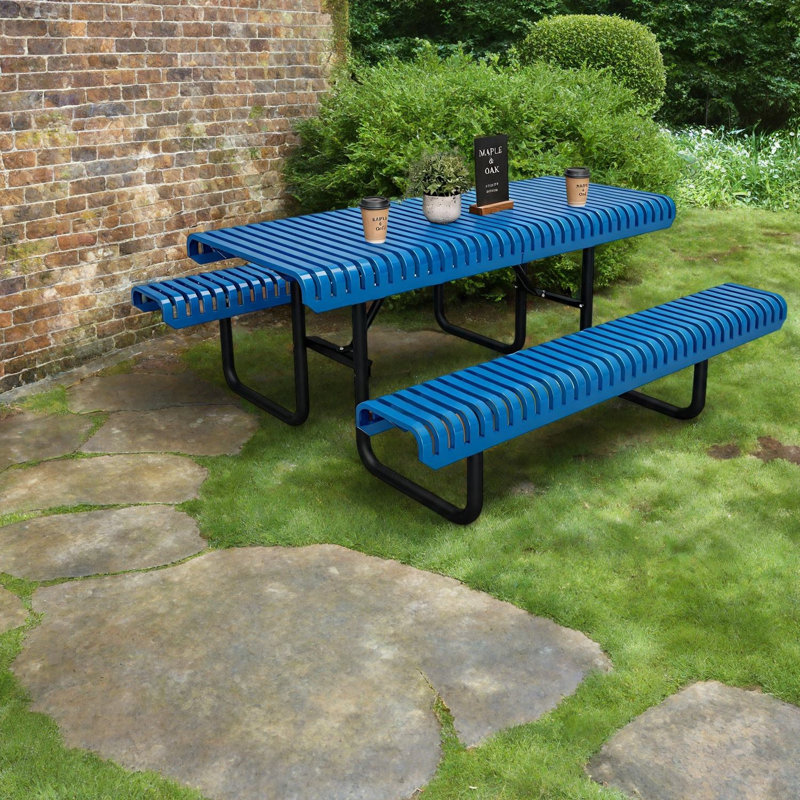 Outdoor Picnic Table , 72 " W 73 " D