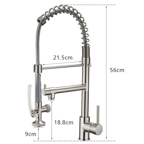 LIYONG Pull Down Kitchen Faucet | Wayfair