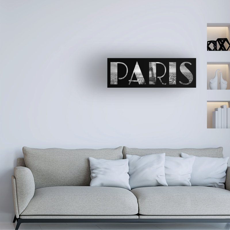 Art sur toile Tina Lavoie Paris, 10" H x 32" W