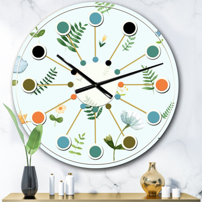 Horloge murale rétro Mid-Century