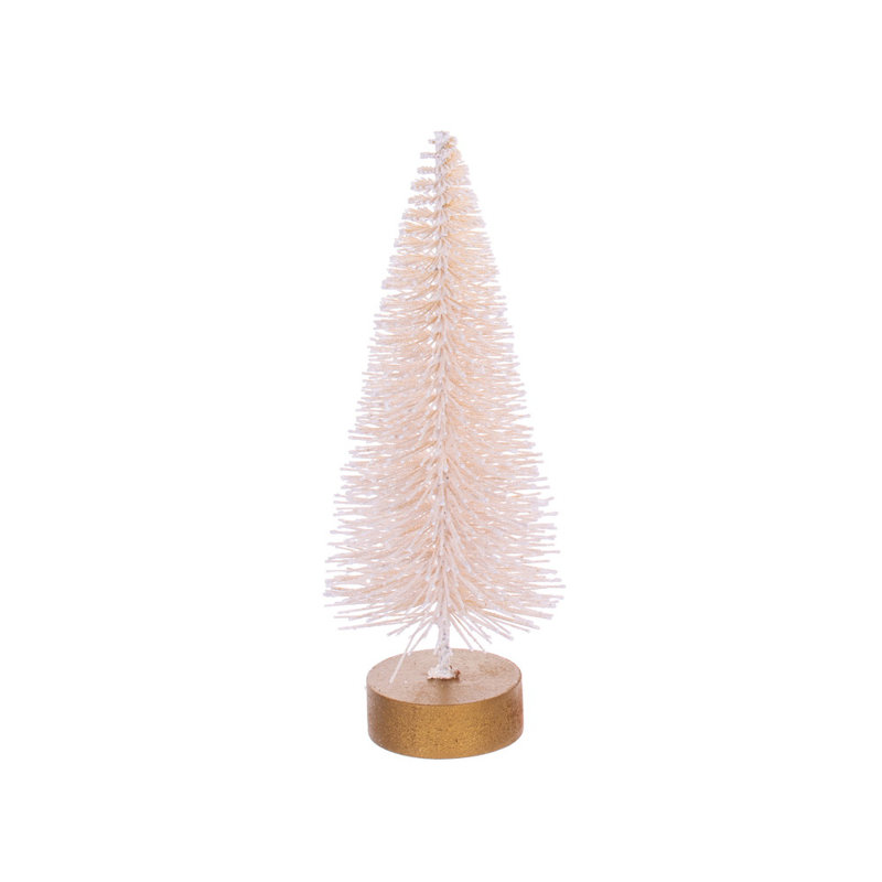 Ensemble de 3 arbres à brosse en sisal crème Aisle® de 8 à 10 po The Holiday