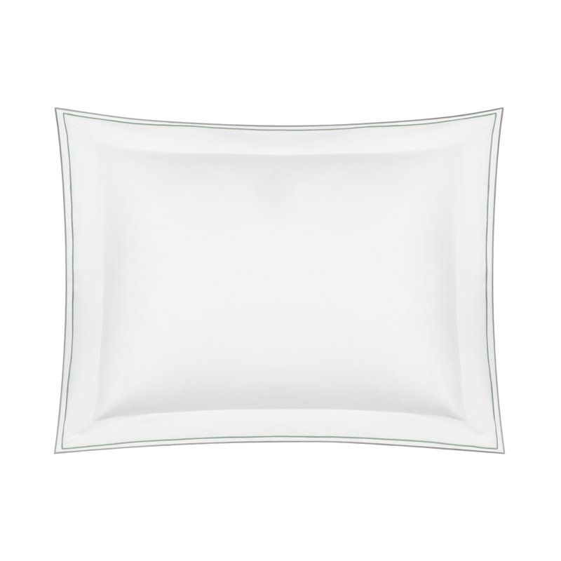 Hugo Sham, White/Tarragon/Pewter, Standard