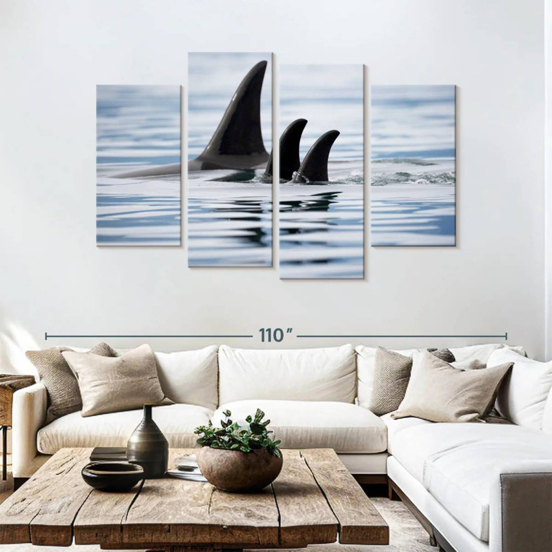 Brampt Killer Whale Fins, 54" H x 84" W