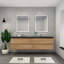 Ensemble de meuble-lavabo double mural 84 po Kirker-1702351428