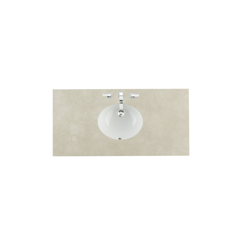 Brittany 48'' W Single Vanity, Saddle Brown, Parisien Bleu, 8" Widespread