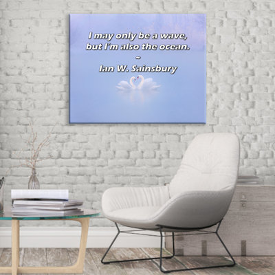 World Menagerie Gallery Wrapped Canvas By Ian W. Sainsbury: "I may only be a wave, but I’m also the oce