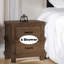 Traditional Antique Oak 2-Drawer Nightstand - Classic Wooden Bedroom Piece