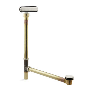 clearflo slotted 1.5" leg tub drain with overflow