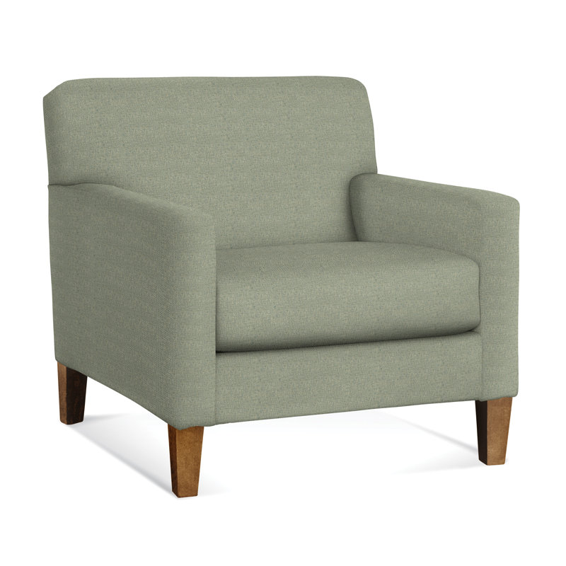 Tampa Upholstered Armchair, Havana, Green Performance Fabric; 0851-54