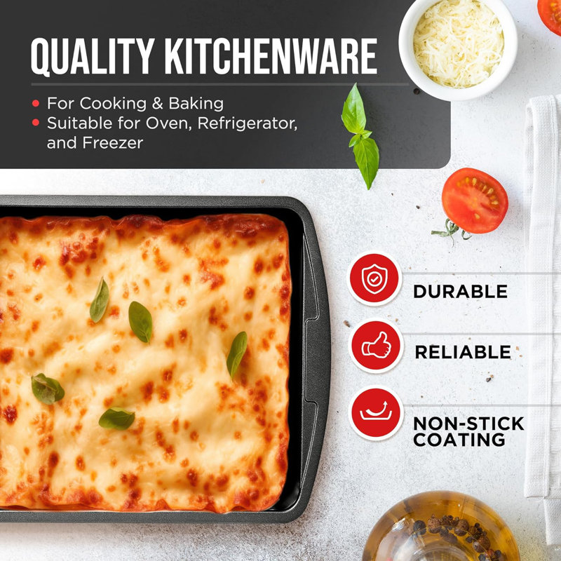Lifemaster 6 Piece Non-Stick Steel Bakeware Set