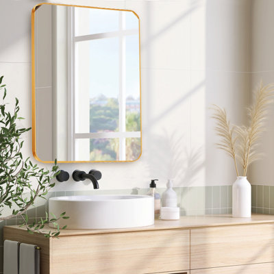 Donko Metal Rectangle Wall Mirror