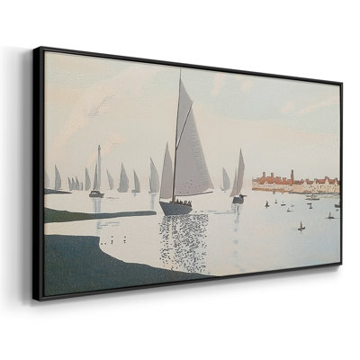 Série nautique - CXCVI - Toile tendue avec châssis encadré - Prêt à être accroché