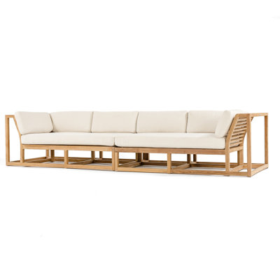 Westminster Teak Outdoor 4 - Seat Patio Sectional