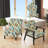 Yellow And Blue Eclectic Boho Feather - Upholstered Bohemian Slipper Chair, Boho Style Accent Chair