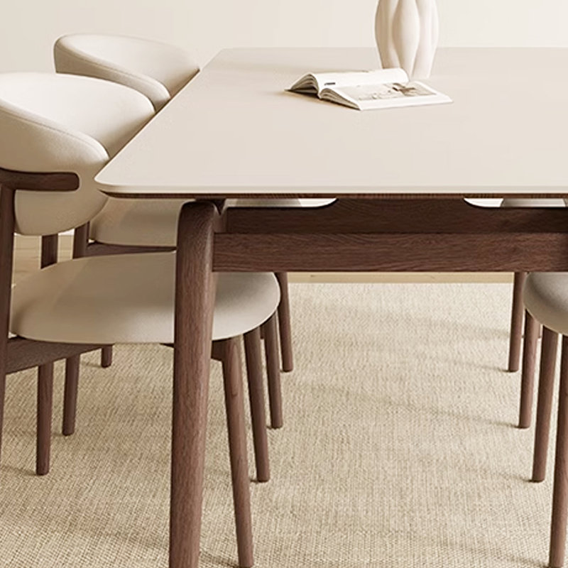 Nordic cream style rectangular rock table