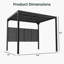 Pergola d'extérieur en acier galvanisé 9,8 pi x 8,2 pi x 7,9 pi-131299418