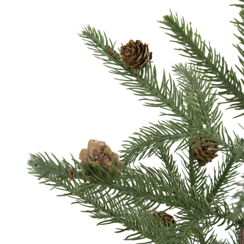 Arbre de Noël artificiel moyen 19 po à base de toile de jute - non éclairé