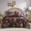 Luxurious Velvet Bedding Sets, Queen Size, Romantic Floral Design For Home
