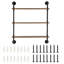 3 Piece Square Wood Floating Shelf