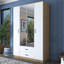 Berend 4 Door Manufactured Wood Wardrobe