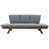 Gray Cushion/Brown Frame