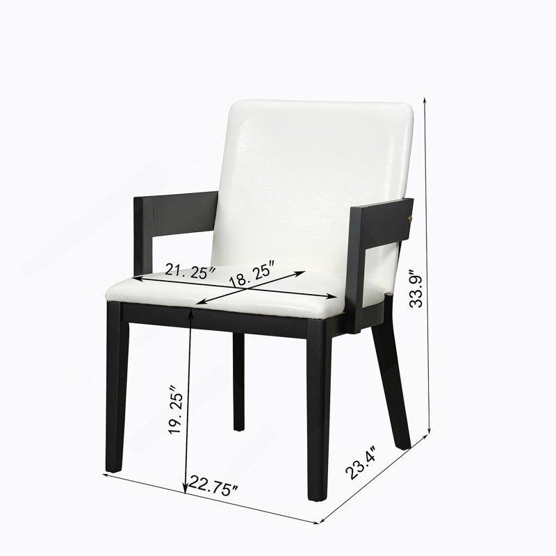 Ensemble de deux chaises de salle à manger rembourrées modernes, combinant une structure en bois franc élégant et un revêtement élégant pour des espaces polyvalents