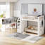 Lit mezzanine avec bureau mobile et escalier de rangement, combinant dormir, étudier et organiser dans un design compact-1622337650-1622337651