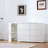 Six drawers, removable desktop, three storage compartments, white six-pump multi-functional table