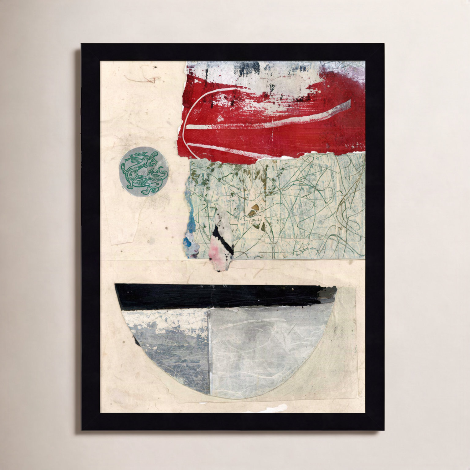 Fresno "Natural Elements No. 2" Print, 17" H x 13" W, Black