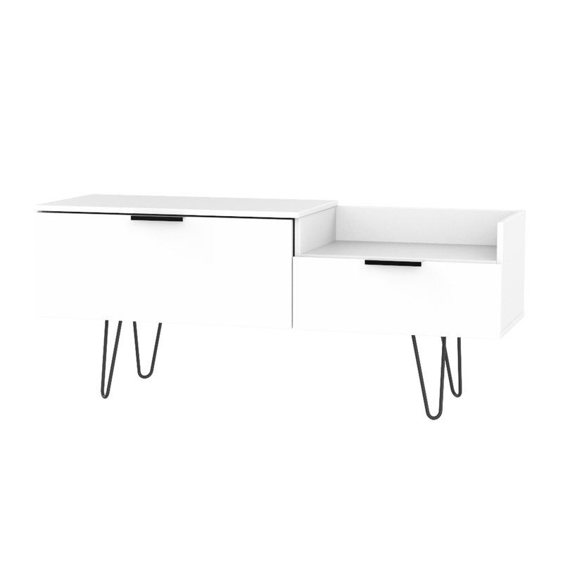 Fully Assembled Berryhill TV Stand for TVs up to 55", White